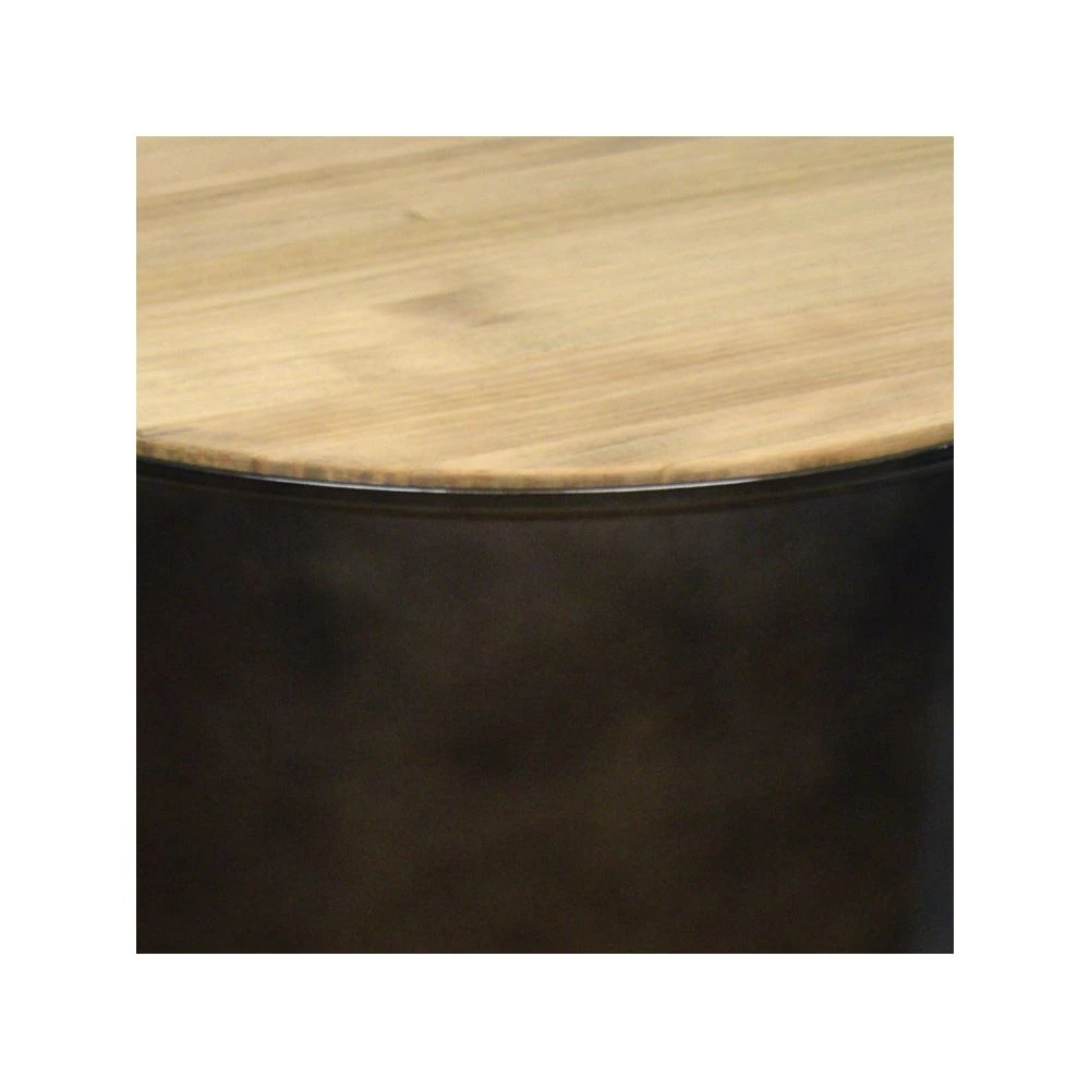 Ds Meubles Table Basse Bidon Industriel Metal 46,5 Dia X 50 Cm 6 Ds Meubles Table Basse Bidon Industriel Metal 46,5 Dia X 50 Cm – Image 4