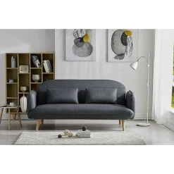 CONCEPT USINE Sotchi Gris - Canapé Convertible Scandinave - 3 Places