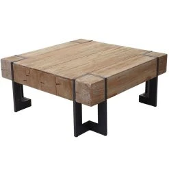 Mendler Table Basse De Salon HWC-A15, Sapin Massif Rustique 40x90x90cm 8 Mendler Table Basse De Salon HWC-A15, Sapin Massif Rustique 40x90x90cm -Vente-unique shop 56887 1