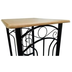 HELLOSHOP26 Lot De 2 Tabourets De Bar Chaise Avec Table Haute Set Bois Acier Desig... -Vente-unique shop 7394337f0a803cfada841e2111b09a8c