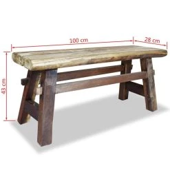 HELLOSHOP26 Banquette Pouf Tabouret Meuble Banc Bois De Récupération Massif 100 ... -Vente-unique shop 8718475569060 g en hd 3