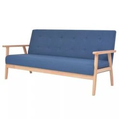 Marque Generique Chic Meubles Ligne Nuku?alofa Ensemble De Canapé 3 Pcs Tissu Bleu -Vente-unique shop 8718475569527 a en hd 1