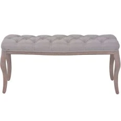 HELLOSHOP26 Banquette Pouf Tabouret Meuble Banc Lin Bois Massif 110 Cm Gris Clair ... 9 HELLOSHOP26 Banquette Pouf Tabouret Meuble Banc Lin Bois Massif 110 Cm Gris Clair ... -Vente-unique shop 8718475574514 g en hd 2