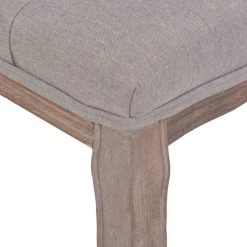 HELLOSHOP26 Banquette Pouf Tabouret Meuble Banc Lin Bois Massif 110 Cm Gris Clair ... 11 HELLOSHOP26 Banquette Pouf Tabouret Meuble Banc Lin Bois Massif 110 Cm Gris Clair ... -Vente-unique shop 8718475574514 g en hd 4