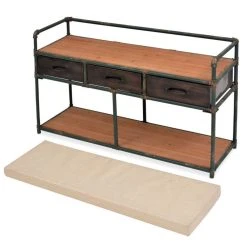HELLOSHOP26 Banquette Pouf Tabouret Meuble Banc De Rangement Avec Coussin 107 Cm 3... -Vente-unique shop 8718475582731 g en hd 4