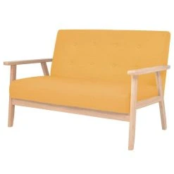 VidaXL Ensemble De Canapé 2 Pcs Tissu Jaune -Vente-unique shop 8718475587200 g en hd 2