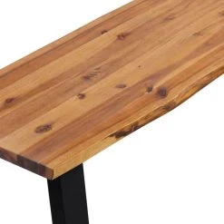 HELLOSHOP26 Banquette Pouf Tabouret Meuble Banc En Bois D'acacia Massif 145 Cm 300... -Vente-unique shop 8718475590316 g en hd 3 1