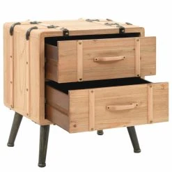 HELLOSHOP26 Table De Nuit Chevet Commode Armoire Meuble Chambre Bois De Sapin Mass... -Vente-unique shop 8718475600541 g en hd 4