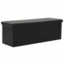 HELLOSHOP26 Banquette Pouf Tabouret Meuble Banc De Rangement Pliable Similicuir 11...