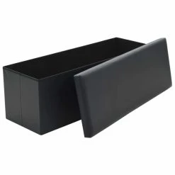 HELLOSHOP26 Banquette Pouf Tabouret Meuble Banc De Rangement Pliable Similicuir 11... -Vente-unique shop 8718475616757 g en hd 2