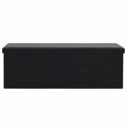 HELLOSHOP26 Banquette Pouf Tabouret Meuble Banc De Rangement Pliable Similicuir 11... -Vente-unique shop 8718475616757 g en hd 3