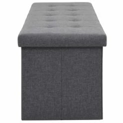 HELLOSHOP26 Banquette Pouf Tabouret Meuble Banc De Rangement Pliable Faux Lin 150 ... 11 HELLOSHOP26 Banquette Pouf Tabouret Meuble Banc De Rangement Pliable Faux Lin 150 ... -Vente-unique shop 8718475616771 g en hd 4