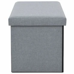 HELLOSHOP26 Banquette Pouf Tabouret Meuble Banc De Rangement Pliable Faux Lin 76 C... 10 HELLOSHOP26 Banquette Pouf Tabouret Meuble Banc De Rangement Pliable Faux Lin 76 C... -Vente-unique shop 8718475616849 g en hd 3