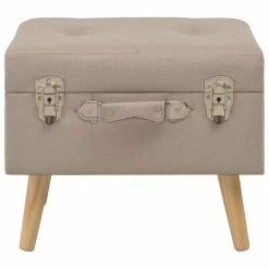 HELLOSHOP26 Banquette Pouf Tabouret Meuble Tabouret De Rangement 40 Cm Beige Tissu... -Vente-unique shop 8718475731344 g en hd 2