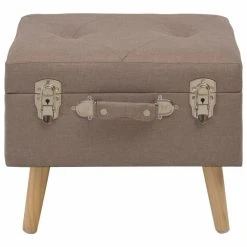 HELLOSHOP26 Banquette Pouf Tabouret Meuble Tabouret De Rangement 40 Cm Marron Tiss... -Vente-unique shop 8718475731351 g en hd 2
