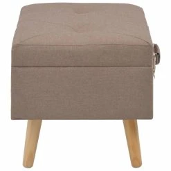 HELLOSHOP26 Banquette Pouf Tabouret Meuble Tabouret De Rangement 40 Cm Marron Tiss... -Vente-unique shop 8718475731351 g en hd 3