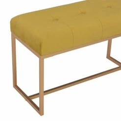 HELLOSHOP26 Banquette Pouf Tabouret Meuble Banc 80 Cm Moutarde Velours 3002090 10 HELLOSHOP26 Banquette Pouf Tabouret Meuble Banc 80 Cm Moutarde Velours 3002090 -Vente-unique shop 8718475731726 g en hd 3