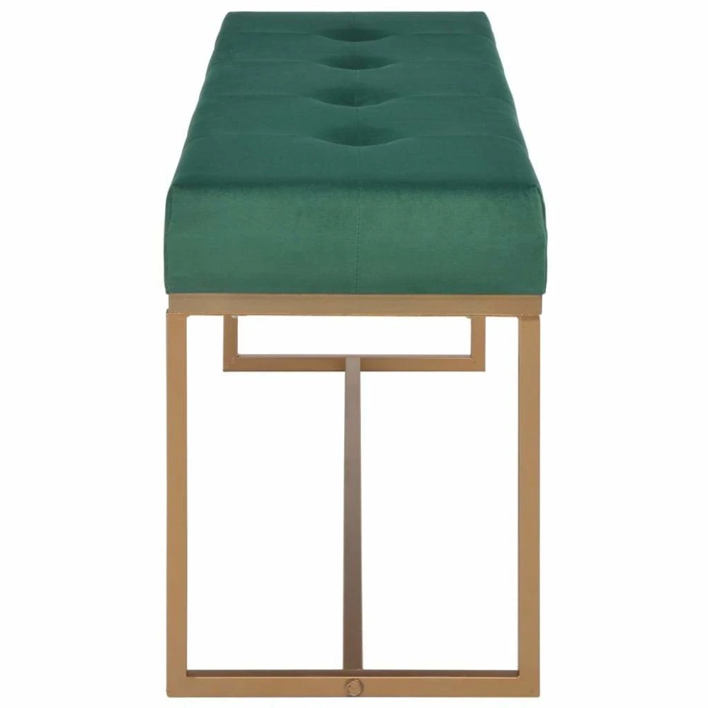 HELLOSHOP26 Banquette Pouf Tabouret Meuble Banc 120 Cm Vert Velours 3002104 5 HELLOSHOP26 Banquette Pouf Tabouret Meuble Banc 120 Cm Vert Velours 3002104 – Image 3