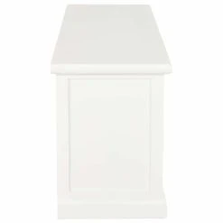 HELLOSHOP26 Meuble Télé Buffet Tv Télévision Design Pratique Blanc 120 Cm Bois... -Vente-unique shop 8718475742166 g en hd 3