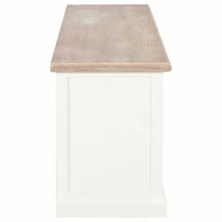 HELLOSHOP26 Meuble Télé Buffet Tv Télévision Design Pratique Blanc 120 Cm Bois... -Vente-unique shop 8718475742173 g en hd 3