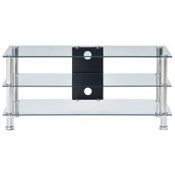 HELLOSHOP26 Meuble Télé Buffet Tv Télévision Design Pratique Transparent 90 Cm... -Vente-unique shop 8718475799160 g en hd 1