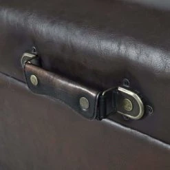 HELLOSHOP26 Banquette Pouf Tabouret Meuble Banc De Rangement 3 Pcs Marron 3002176 -Vente-unique shop 8718475855248 g en hd 2