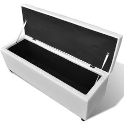HELLOSHOP26 Banquette Pouf Tabouret Meuble Banc De Rangement En Bois Blanc 3002189 -Vente-unique shop 8718475879091 g en hd 2