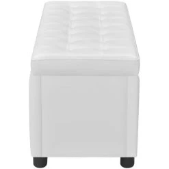HELLOSHOP26 Banquette Pouf Tabouret Meuble Pouf De Rangement Cuir Synthétique Bla... -Vente-unique shop 8718475947899 g en hd 4
