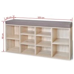 HELLOSHOP26 Banquette Pouf Tabouret Meuble Banc De Rangement De Chaussures Avec 10... -Vente-unique shop 8718475954835 g en hd 3