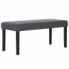 HELLOSHOP26 Banquette Pouf Tabouret Meuble Banc 106 Cm Gris Similicuir 3002207