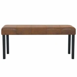 HELLOSHOP26 Banquette Pouf Tabouret Meuble Banc 106 Cm Marron Similicuir Daim 3002... 9 HELLOSHOP26 Banquette Pouf Tabouret Meuble Banc 106 Cm Marron Similicuir Daim 3002... -Vente-unique shop 8719883569154 g en hd 2