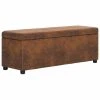 HELLOSHOP26 Banquette Pouf Tabouret Meuble Banc Avec Compartiment De Rangement 116...