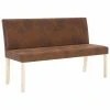 HELLOSHOP26 Banquette Pouf Tabouret Meuble Banc 139 Cm Marron Similicuir Daim 3002... -Vente-unique shop 8719883569376 a en hd 1