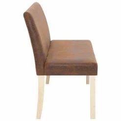 HELLOSHOP26 Banquette Pouf Tabouret Meuble Banc 139 Cm Marron Similicuir Daim 3002... -Vente-unique shop 8719883569376 g en hd 3