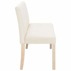 HELLOSHOP26 Banquette Pouf Tabouret Meuble Banc 139 5 Cm Crème Polyester 3002060 -Vente-unique shop 8719883569413 g en hd 3