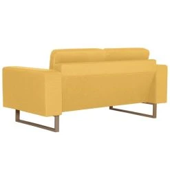 VidaXL Canapé à 2 Places Tissu Jaune -Vente-unique shop 8719883569956 g en hd 3