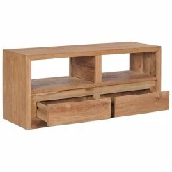 HELLOSHOP26 Meuble Télé Buffet Tv Télévision Design Pratique 90 Cm Bois De Tec... -Vente-unique shop 8719883581590 g en hd 2
