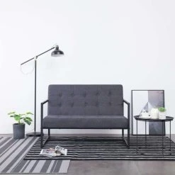 Marque Generique Icaverne - Canapés Categorie Sofa à 2 Places Avec Accoudoirs Gris Fo... -Vente-unique shop 8719883588469 m en hd 1