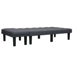 VidaXL Canapé à 2 Places Gris Foncé Tissu -Vente-unique shop 8719883683072 g en hd 1