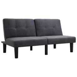 VidaXL Canapé à 2 Places Gris Foncé Tissu -Vente-unique shop 8719883683072 g en hd 2