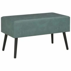HELLOSHOP26 Banquette Pouf Tabouret Meuble Banc Avec Tiroirs 80 Cm Vert De Mer Sim... -Vente-unique shop 8719883693729 g en hd 3