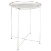 The Home Deco Factory Table D'appoint En Métal Intérieur Extérieur Blanc. 2 The Home Deco Factory Table D'appoint En Métal Intérieur Extérieur Blanc. -Vente-unique shop 89685