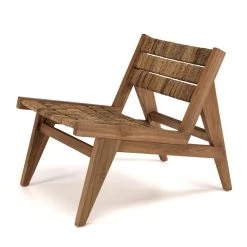 MACABANE ALIDA Fauteuil Lounge En Bois De Teck Recyclé Assise En Tissage -Vente-unique shop alida fauteuil lounge en bois de teck recycle assise en tissage 501532 5 1140x1140