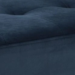 TOILINUX Banc 2 Places Bella En Métal Et Tissus Effet Velours - Bleu Et Noir -Vente-unique shop banc 2 places bella en metal et tissus effet velours bleu et noir 13145022 35732012 1140x1140