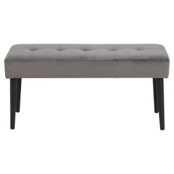 TOILINUX Banc 2 Places Bella En Métal Et Tissus Effet Velours - Gris Et Noir 10 TOILINUX Banc 2 Places Bella En Métal Et Tissus Effet Velours - Gris Et Noir -Vente-unique shop banc 2 places bella en metal et tissus effet velours gris et noir 13145026 35732032 1140x1140