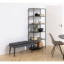 TOILINUX Banc 2 Places Bella En Métal Et Tissus Effet Velours - Gris Et Noir 11 TOILINUX Banc 2 Places Bella En Métal Et Tissus Effet Velours - Gris Et Noir -Vente-unique shop banc 2 places bella en metal et tissus effet velours gris et noir 13145026 35732034 1140x1140