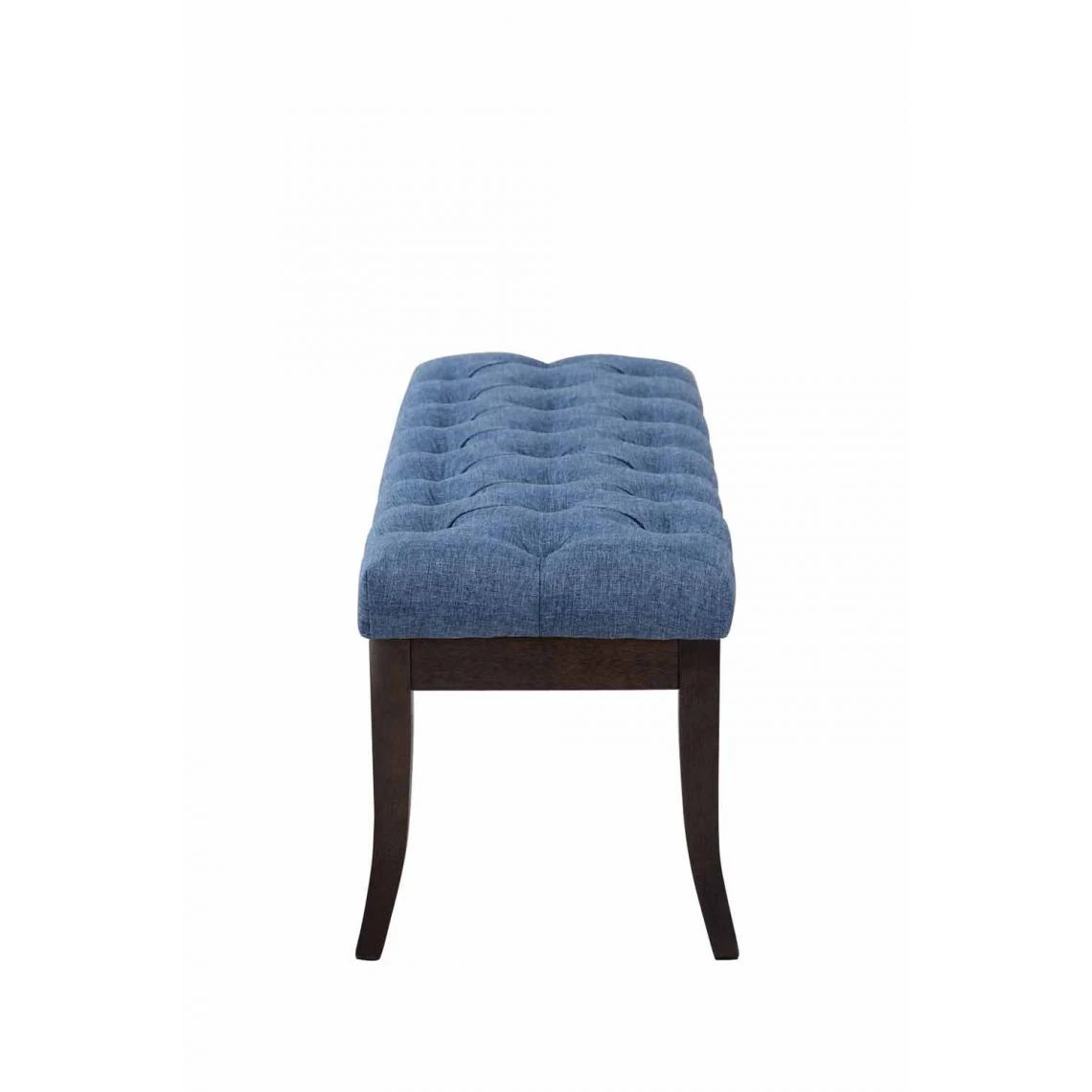 Decoshop26 Banc Avec Assise En Tissu Bleu Rembourrée Capitonné 100 Cm Style Che... 5 Decoshop26 Banc Avec Assise En Tissu Bleu Rembourrée Capitonné 100 Cm Style Che... – Image 3