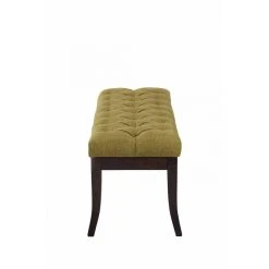Decoshop26 Banc Avec Assise En Tissu Vert Rembourrée Capitonné 100 Cm Style Che... -Vente-unique shop banc avec assise en tissu vert rembourree capitonne 100 cm style chesterfield pieds bois fonce ban10050 10278778 26529992 1140x1140
