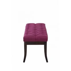 Decoshop26 Banc Avec Assise En Tissu Violet Rembourrée Capitonné 100 Cm Style C... -Vente-unique shop banc avec assise en tissu violet rembourree capitonne 100 cm style chesterfield pieds bois fonce ban10051 10278802 26530068 1140x1140