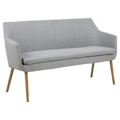 TOILINUX Banc Avec Dossier Et Accoudoirs Nola Pour Salle à Manger En Polyester...